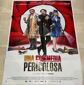 Poster locandina Una commedia pericolosa 100x140 ORIGINALE da cinema di Alessan
