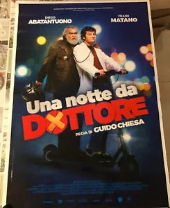 Poster locandina Una notte da dottore 100x70 cm ORIGINALE da cinema 2021 di Gu