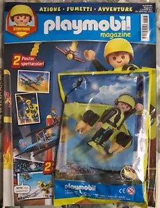 Playmobil Magazine n 6 Stuntman con tuta alare di Playmobil