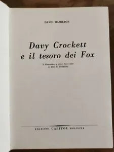 Davy Crockett e il tesoro dei fox - D. Hamilton - Capitol - 1966 - AR