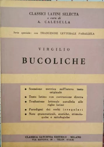 Classici latini Selecta - Bucoliche di Virgilio - ER
