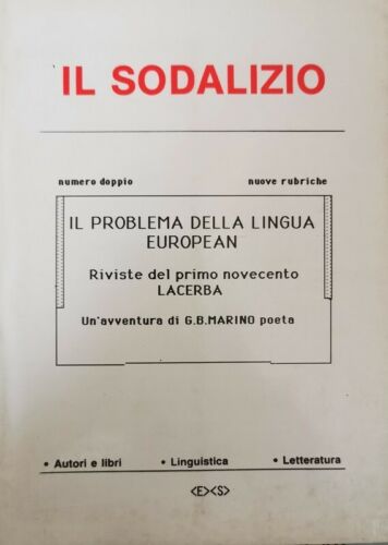 Il Sodalizio rivista letteratura, numero doppio, 3-4, 1989 - ER