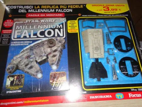 USCITA N°1 STAR WARS COSTRUISCI IL TUO MILLENNIUM FALCON FASCICOLO +PRIME PARTI