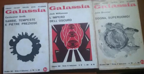 TRE VOLUMI DI FANTASCIENZA - AA.VV - RIVISTA DI FANTASCIENZA - 1967/68/69 - M