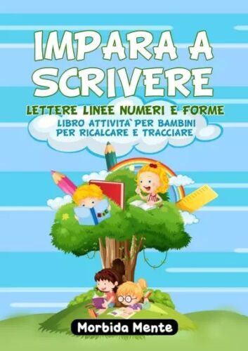 Impara a scrivere lettere linee numeri e forme Libro attivit per bambini per r