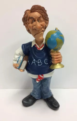 Statuetta CARICATURA Insegnante maestro 17 cm