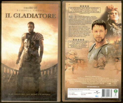 Il Gladiatore - Russell Crowe - Vhs - 2000 - Universal -F