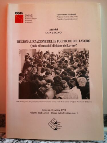 Regionalizzazione delle politiche del lavoro di A.a.v.v, 1994, E.d.s.s-F