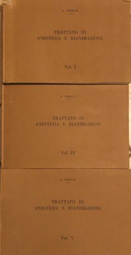 Trattato di anestesia e rianimazione Vol. I-IV-V FOTO COPIATO di G. Vourch, 197