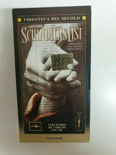 Schindler s list - vhs -1993 - Mondadori - F
