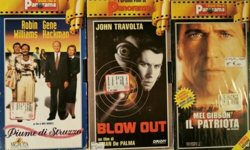 COLLEZIONE PANORAMA 3 VHS, GRANDI CULT DEL CINEMA