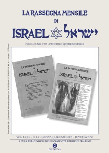 La rassegna mensile di Israel VOL LXXV 1