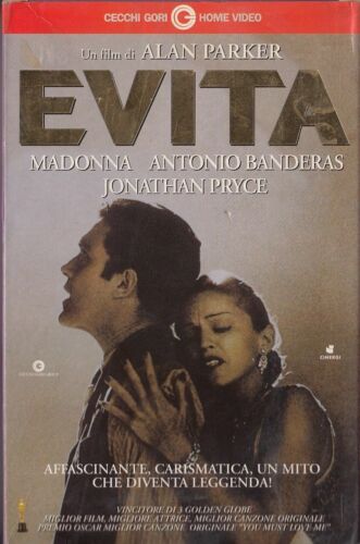 Film Ita Drammatico EVITA-Vhs-1997- Antonio Banderas -F