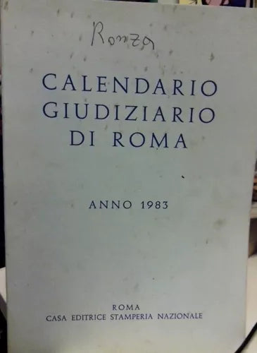 Calendario giudiziario di Roma 1983