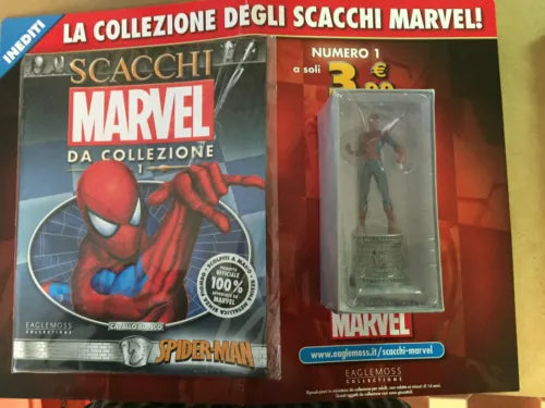 SCACCHI MARVEL DA COLLEZIONE - PRIMA USCITA SPIDERMAN - EAGLEMOSS COLLECTIONS