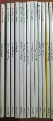 Stock 13 vol. I poeti italiani - AA.VV. - L unita - 1993 - M