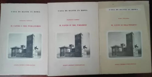 Casa di Dante in Roma lotto 3 canti - Dante Alighieri - Societa editrice - A