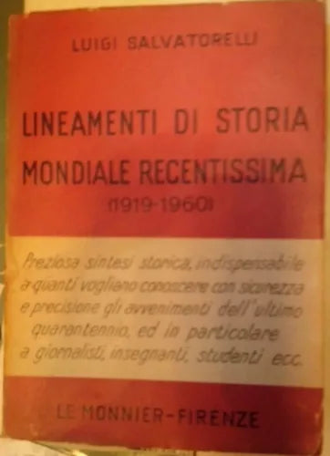 LINEAMENTI DI STORIA MONDIALE RECENTISSIMA (1919-1960) STORIA CONTEMPORANEA