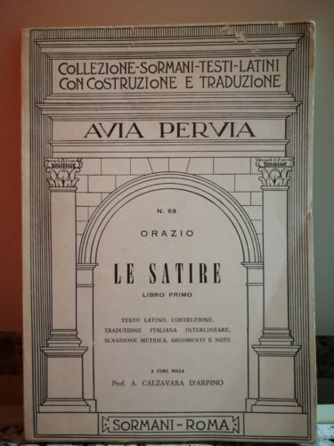 Le Satire libro 1 n°69 di Orazio, 1961, Sormani-F