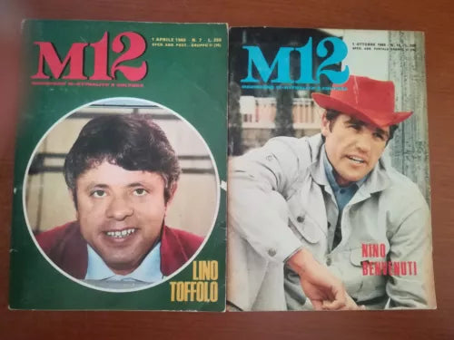 2 riviste M12 - Pasquale Massaro - Sei - 1969 - M