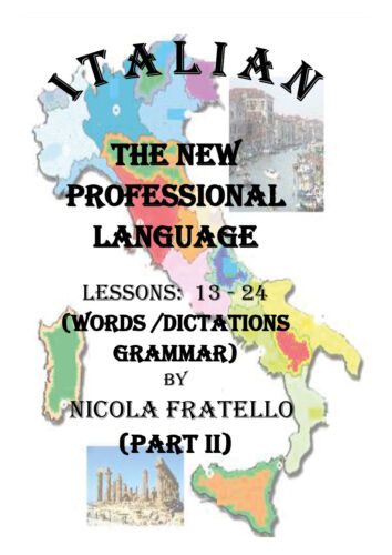 Italian. The New Professional Language -Nicola Fratello, 2019, Youcanprint - P