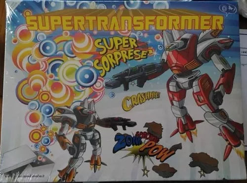Supertransformer - Box gadget, libriccini, giocattoli, sorprese