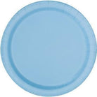 Unique Party: 20 Pwdr Blu 7In Plt Sup Qs. Piatto Carta 18 Cm Azzurro Sup