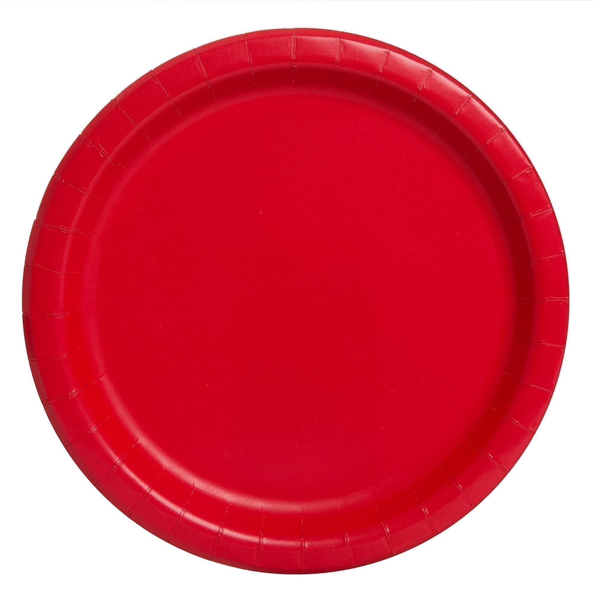 Unique Party: 8 Ruby Red 9 Plates Sup
