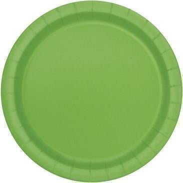 Unique Party: 8 Lime Green 7 Plates Sup. Piatto 18 Cm Verde Lime Sup