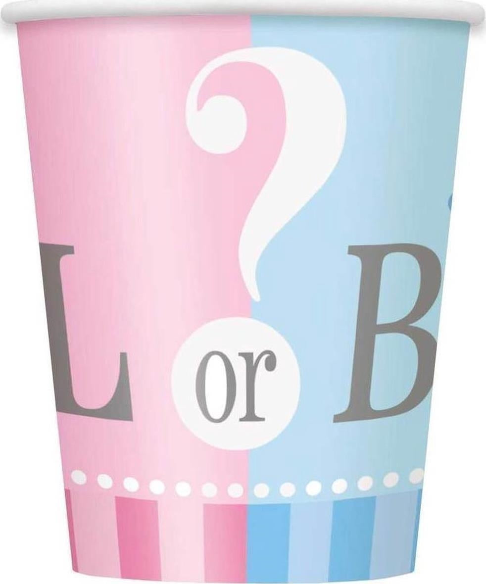 Unique Party: 8 Gender Reveal 9 Oz. Cup