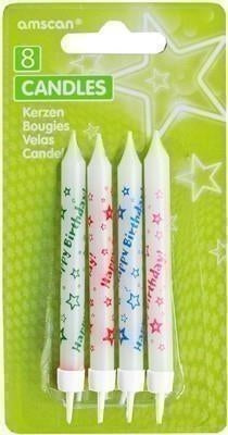 Amscan: 8 Candles Happy Birthday