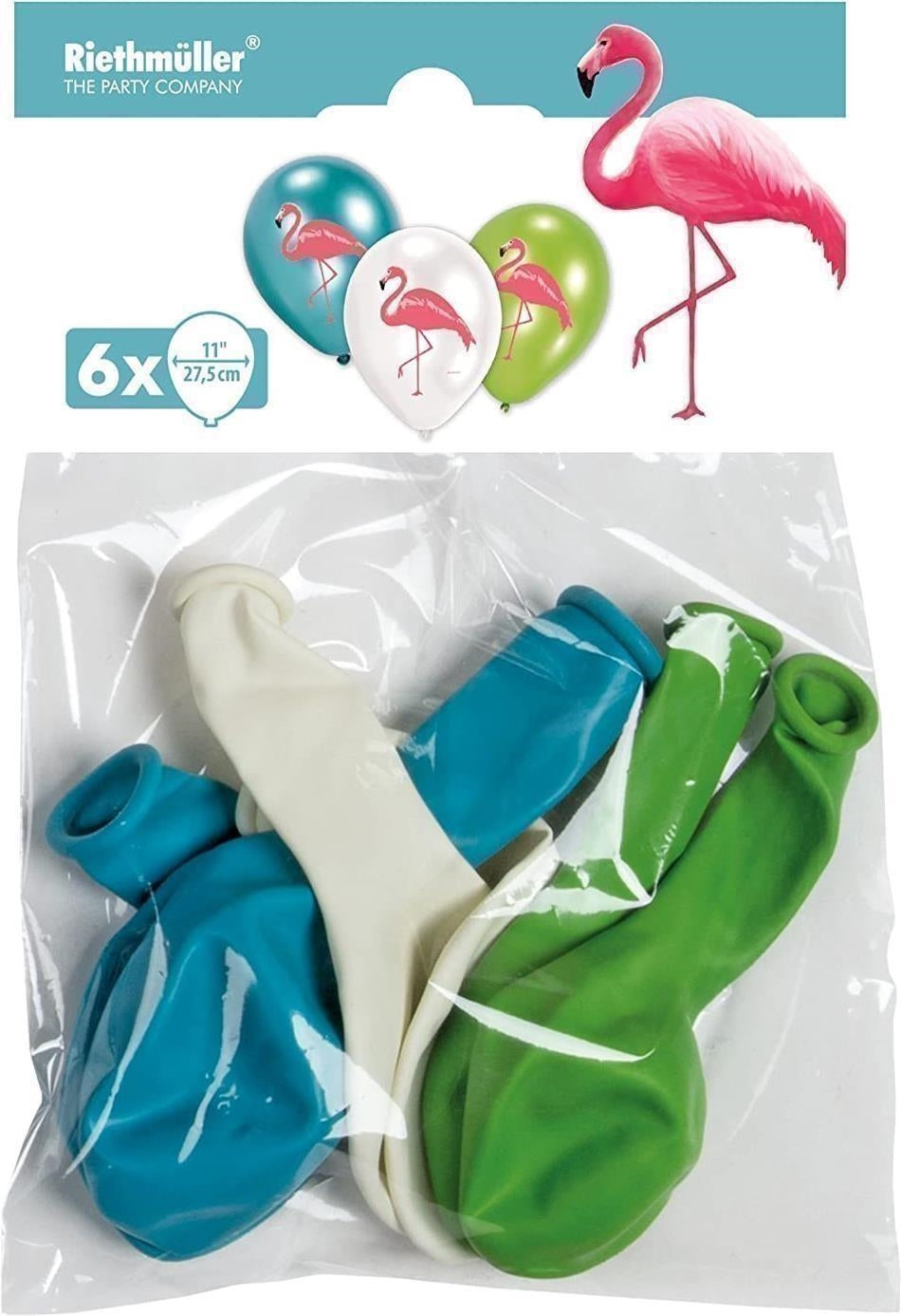 Amscan: 6 Balloons 4C Flamingo Paradise 27.5 Cm/11