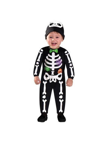 Amscan: Child Costume Mini Bones 1-2 Years H