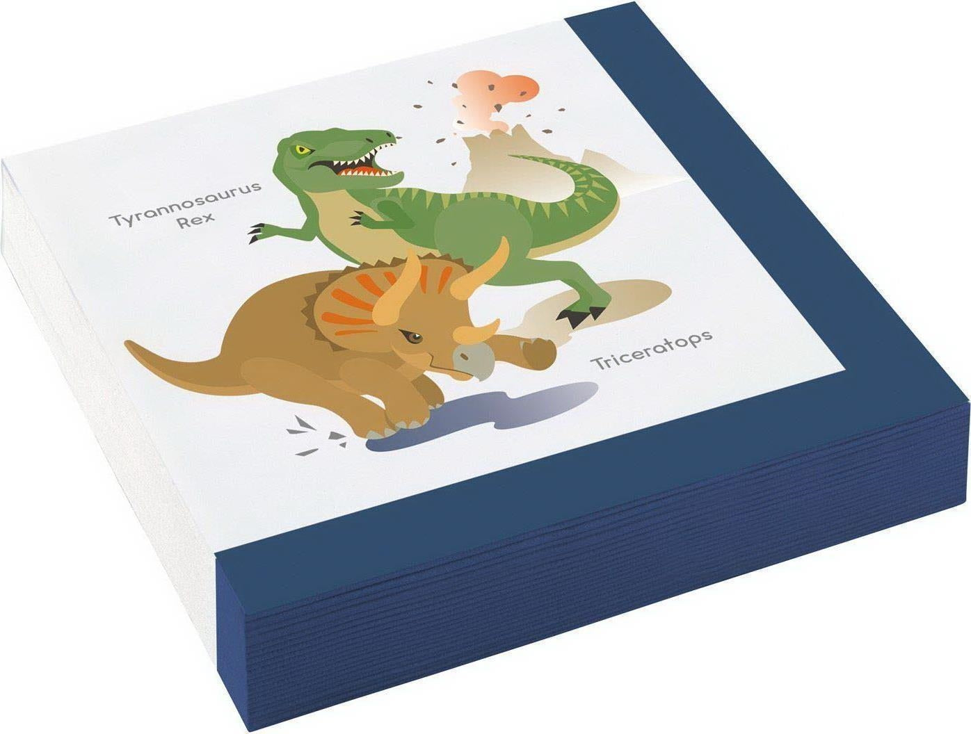 Amscan: 20 Napkins Happy Dinosaur 33X33Cm Q