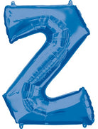 Anagram: Supershape "Letter "Z" Blue" Foil Balloon, L34 S
