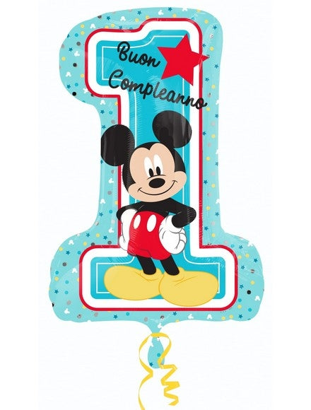 Disney: Anagram - Lrg Shpi Xl Mickey 1 Compleanno P38 Q