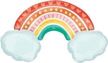 Anagram: Sup/Shaperetrorainbow Foil Balloon 93X55 P35 S