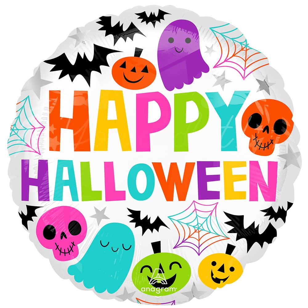 Anagram: Colorful & Creepy Halloween Us S40 Qh. Pallone Foil Standard 17 - 42 Cm Colorful & Creepy Halloween