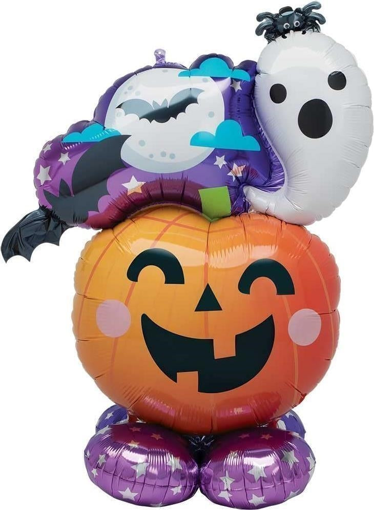Anagram: Airloonz Fun &Spooky Ghost&Pumpkin 134Cm Us P71 Qh. Pallone Foil Airloonz Fun, Spooky Ghost, Pumpkin 104X134 Cm - Si Gonfia Ad Aria