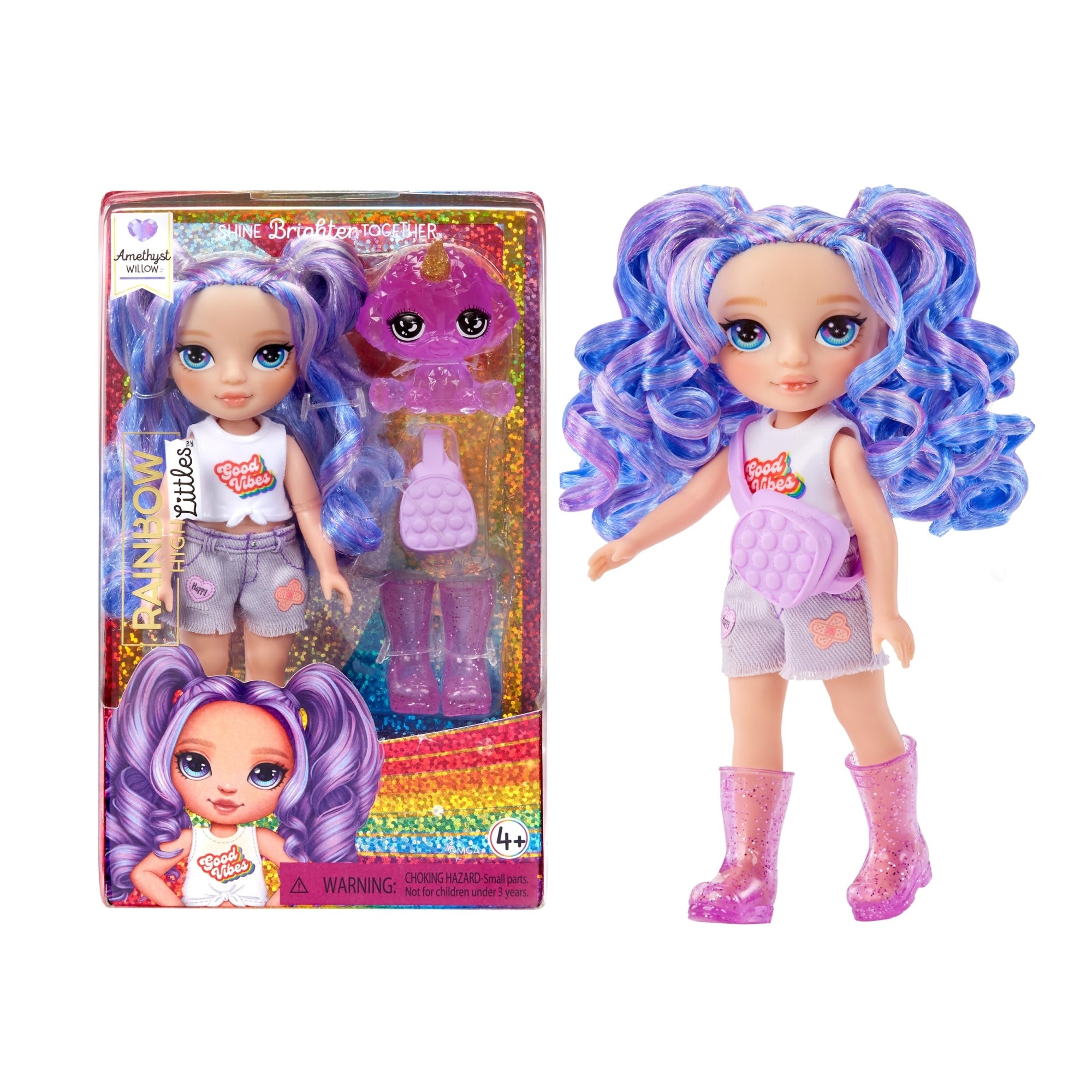 Rainbow High Littles Dolls- Amethyst (Purple) For Pdq