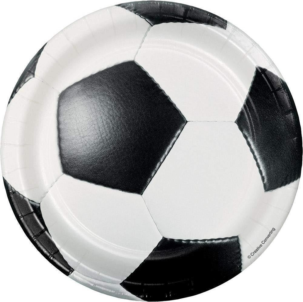 Creative Converting: Plt7 Ss 12/8Ct Sp/Fan Soccer Qs
