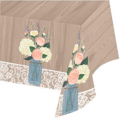 Creative Converting: Tafelkleed Rustic Wedding (137X259Cm)