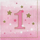 Creative Converting: Ln 12/16Ct 2P 1St Bd One Little Star Grl Qs
