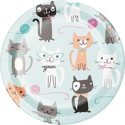 Creative Converting: Plt7 Ss 12/8Ct Purr-Fect Party Qs