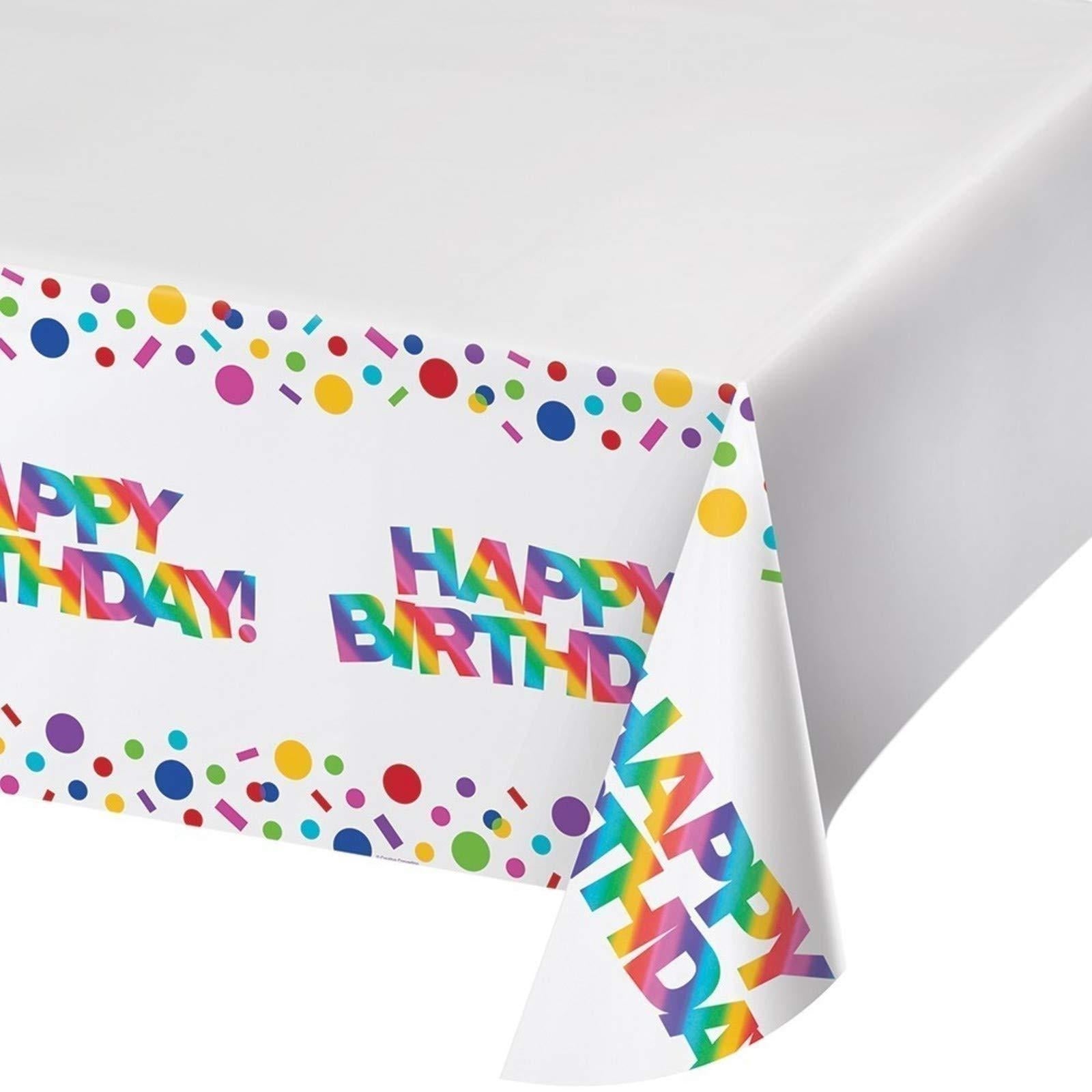 Creative Converting: Tc Pl Brd 6/1Ct 54X102 Rainbow Foil Qs