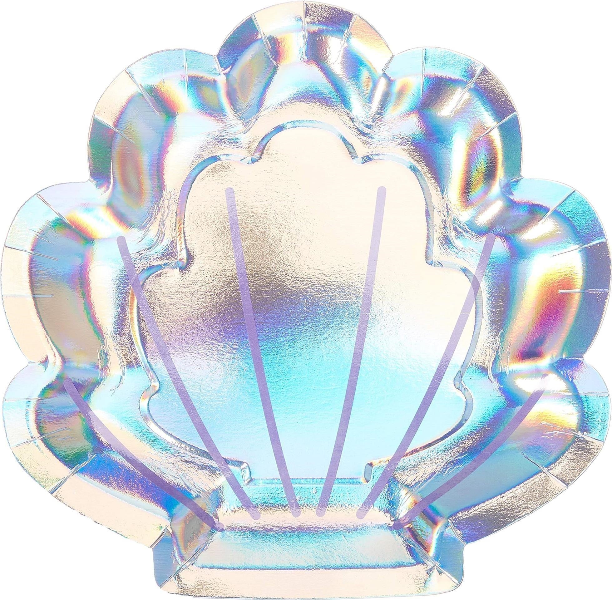 Creative Converting: Plt9 12/8Ct Shp Irid Mermaid Shine Qs