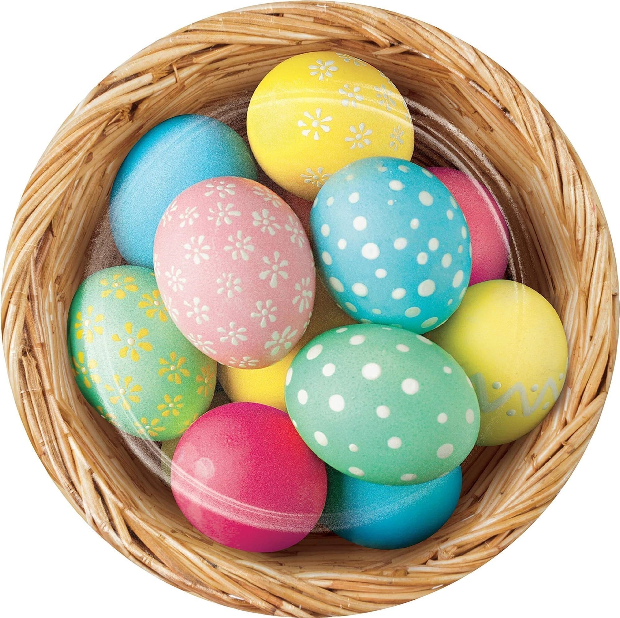 Creative Converting: Plt7 Ss 12/8Ct Easter Bunny And Basket E