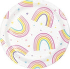 Creative Converting: Plt7 Ss 12/8Ct Happy Rainbow #03/21