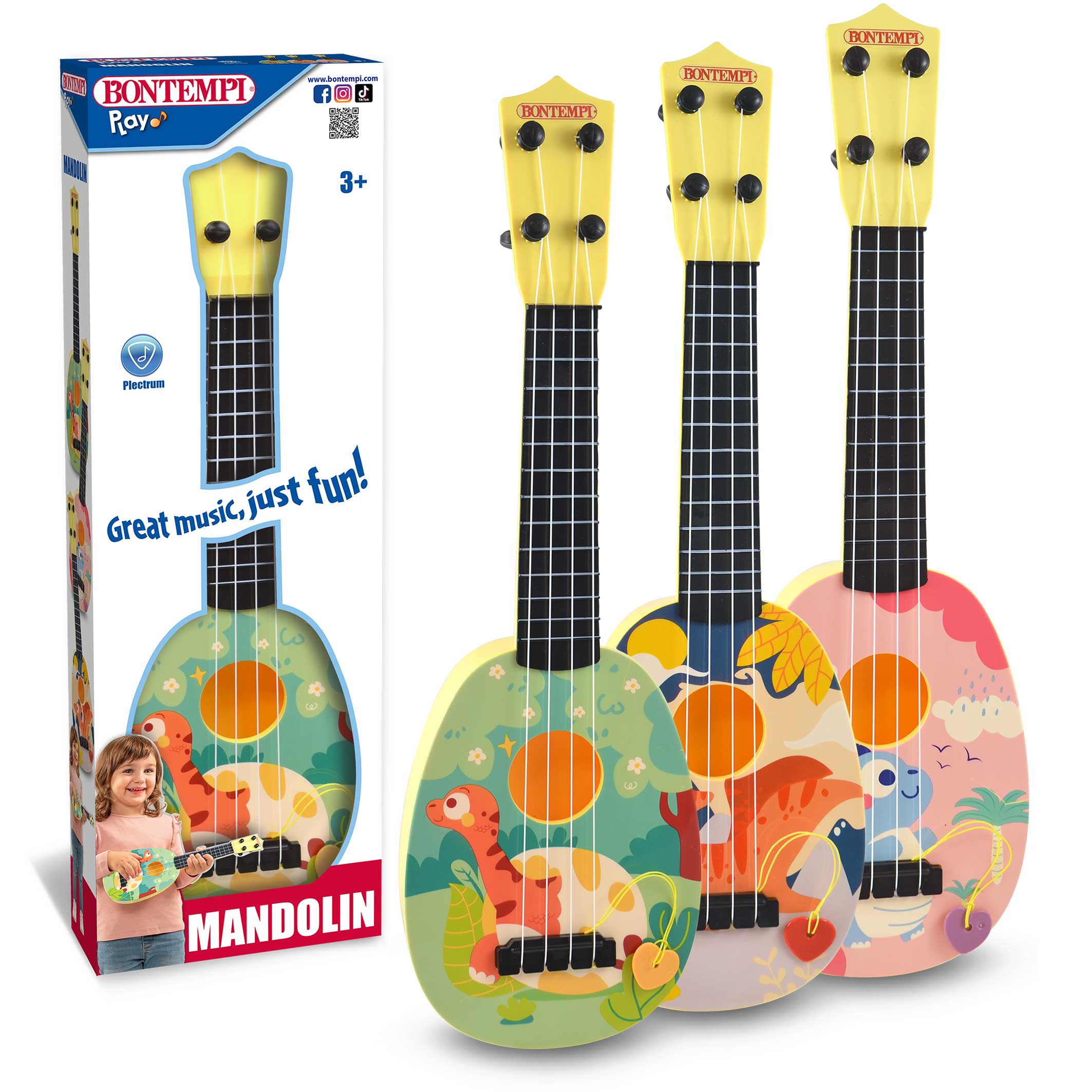 Bontempi 20 5310: Ukulele 44 Cm (3 Colori Assortiti)