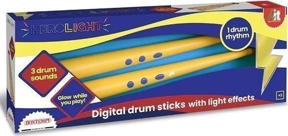 Bontempi 54 0235 Bacchette Digitali Attivate Dal Movimento Con Effetti Luminosi E Sonori. (Hero Light)